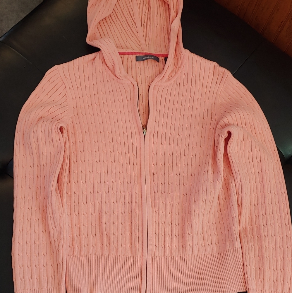 Orange zip-up hoodie